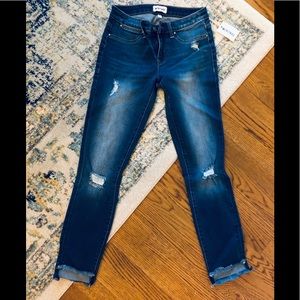 Meritage ankle skinny distressed jeans size 27